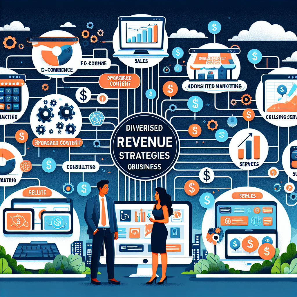 Quais são as estratégias para diversificar as fontes de receita em um negócio online?